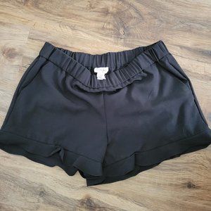 Maison Jules lightweight ruffle shorts